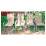 Set of Four Patio Chairs