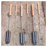 Campfire Roasting Lot – 3 Roasters & 3 Cast Iron Hot Dog/Brat Roasters