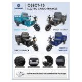 Electric Cargo Tricycle Black
