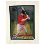 2001 Topps Chrome Justin Morneau Rookie Card Minnesota Twins