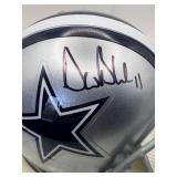 Drew Bledsoe Dallas Cowboys Football Mini Helmet Autograph Legendary Quarterback