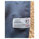 Joe Mauer Minnesota Twins baseball jersey dark blue with red lettering