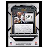 2023 Chronicles Panini Prizm  Black Christian Watson Rookie Card