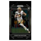 2023 Chronicles Panini Prizm  Black Christian Watson Rookie Card