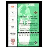 Upper Deck Carmelo Anthony Topp Prospect Rookie Card