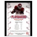2007 SAGE Hit - Playmakers Adrian Peterson #P28 Blue (RC) Rookie Card