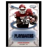 2007 SAGE Hit - Playmakers Adrian Peterson #P28 Blue (RC) Rookie Card