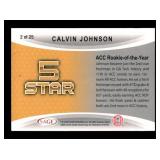 2007 SAGE Aspire - 5 Star Inserts Calvin Johnson #2 (RC) Rookie Card