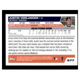 2005 Topps - Justin Verlander #677 Rookie Card