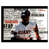 1995 Fleer Headliner Insert Card Barry Bonds