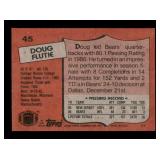 1987 Topps - Doug Flutie #45
