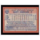1991 Topps - Scott Erickson #234 Autograph On Card