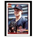 1991 Topps - Scott Erickson #234 Autograph On Card