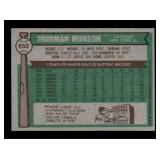 1976 Topps - Thurman Munson #650
