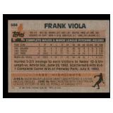1983 Topps - Frank Viola #586 Rookie Card