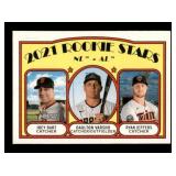 2021 Topps Heritage - Rookie Stars Joey Bart, Daulton Varsho, Ryan Jeffers #49 (RC) Rookie Card