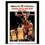 1991 NBA Hoops Tribune Michael Jordan Bulls Win First NBA Title