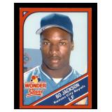 1990 Wonder Stars Bo Jackson Card Food Insert Card