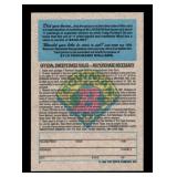 1989 Bowman Bo Jackson Bowman Promo Redemption Card