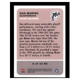2000 Fleer Dan Marino Insert Card #6 of 10