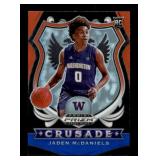 2020-21 Panini Prizm Draft Picks - Crusade Jaden McDaniels #91 Red White & Blue Prizm (RC) Rookie Card