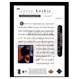 1998 Upper Deck - Star Rookie Corey Koskie #548 (RC) Rookie Card