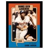 1986 Big League Chewing Gum Card Hank Aaron Home Run Leaders Card