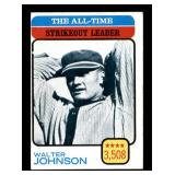 1973 Topps - All-Time Leaders Walter Johnson #478