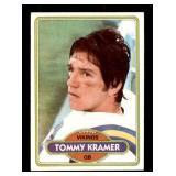 1980 Topps - Tommy Kramer #138 Rookie Card