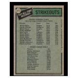 1979 Topps Nolan Ryan and Walter Johnson All-Time Record Holders Strikeouts