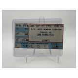 Padres Versus Giants Sunday September 1991 Game Ticket