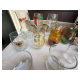 Assorted Drinkware Glass Lot Wine Glasses Mugs Tumblers Barware