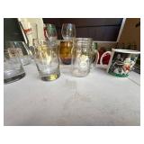 Assorted Drinkware Glass Lot Wine Glasses Mugs Tumblers Barware