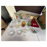 Assorted Drinkware Glass Lot Wine Glasses Mugs Tumblers Barware