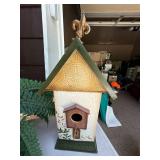 Mixed Home Decor Lot Bowls Mirror Faux Plants Pillow Birdhouse Accent