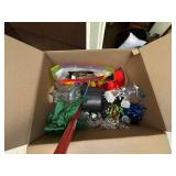 Misc Party Decor Gift Wrap Craft Supply Lot w Speaker & Glass Vase