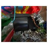 Misc Party Decor Gift Wrap Craft Supply Lot w Speaker & Glass Vase