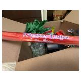 Misc Party Decor Gift Wrap Craft Supply Lot w Speaker & Glass Vase