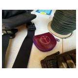 Camping Gear Lot Enamel Camp Pot Garmin eTrex GPS Shell Holder Tote