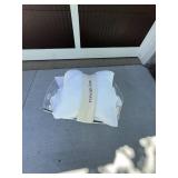Rowan Lane Queen 4pc White Comforter Set w Shams Pillow New