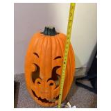 Large Lighted Jack O Lantern Halloween Pumpkin Decor 32in Good