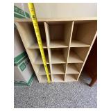 Woodgrain 12-Cubby Storage Organizer Shelf Cabinet 24in Tall Good