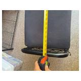 Metal Sports Equipment Storage Rack Bench Seat Organizer Black