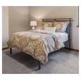Room & Board Parsons Style Full Platform Bed Copper Spindles