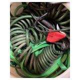 Wayne Utility Pump Hose Holder Basin w/ Garden Hoses Mixed Lot