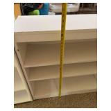 Pair of White Bookcases Open Shelving Units Approx 39in Tall