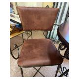 3 Pc Pub Height Dining Set Round Table & 2 Chairs Metal Wood Top from Pier 1