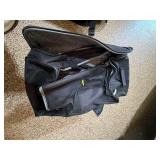 Atlantic Black Softside Luggage Set Rolling Carry-On & Garment Bag
