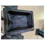 Atlantic Black Softside Luggage Set Rolling Carry-On & Garment Bag