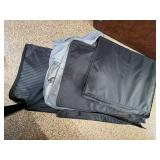 Atlantic Black Softside Luggage Set Rolling Carry-On & Garment Bag